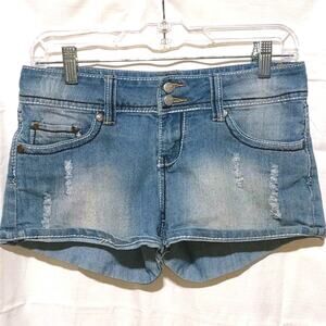 TRUE BLISS Distressed Denim Jean Shorts Size 5